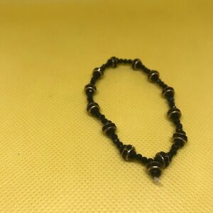 Unisex kids black bracelet